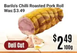 Nations Fresh Foods Barilo's Chilli Roasted Pork Roll offer