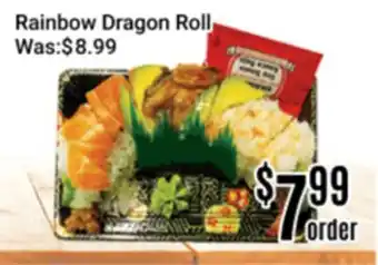 Nations Fresh Foods Rainbow Dragon Roll offer