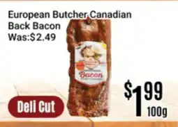 Nations Fresh Foods European Butcher Canadian Back Bacon offer