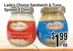 Nations Fresh Foods Lady's Choice Sandwich & Tuna Spread offer