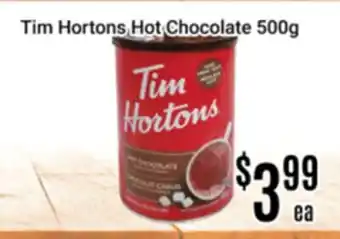 Nations Fresh Foods Tim Hortons Hot Chocolate offer