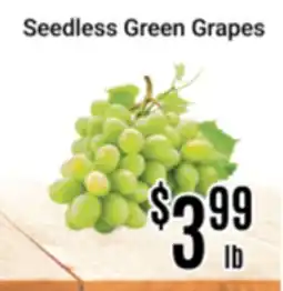 Nations Fresh Foods Seedless Green Grapes offer