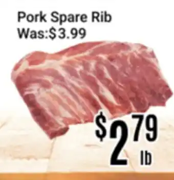 Nations Fresh Foods Pork Spare Rib offer