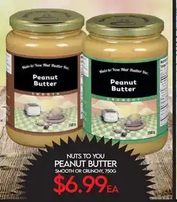 Fiesta Farms NUTS TO YOU PEANUT BUTTER offer