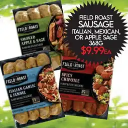 Fiesta Farms FIELD ROAST SAUSAGE offer