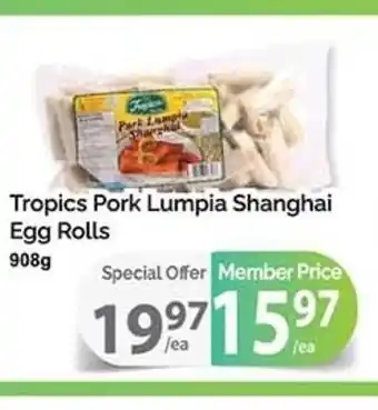 T&T Supermarket Tropics Pork Lumpia Shanghai Egg Rolls offer