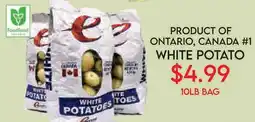 Fiesta Farms PRODUCT OF ONTARIO, CANADA #1 WHITE POTATO offer