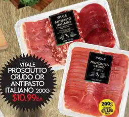 Fiesta Farms VITALE PROSCIUTTO CRUDO OR ANTIPASTO ITALIANO offer