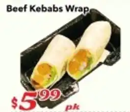 Nations Fresh Foods Beef Kebabs Wrap offer