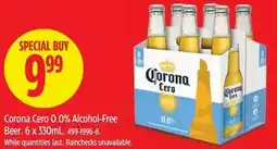 Canadian Tire Corona Cero 0.0% Alcohol-Free Beer offer