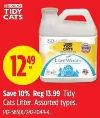Canadian Tire Tidy Cats Litter offer
