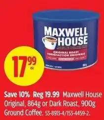 Canadian Tire Maxwell House Original offer