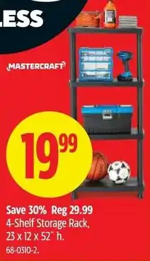Canadian Tire MASTERCRAFT 4-Shelf Storage Rack offer