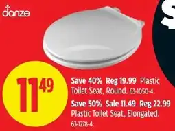 Canadian Tire danze Plastic Toilet Seat offer