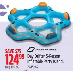 Canadian Tire HYDRO-FORCE Day Drifter 5-Person Inflatable Party Island offer