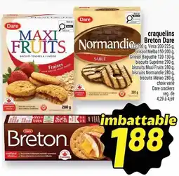 Metro craquelins Breton Dare offer