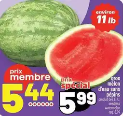 Metro gros melon d'eau sans pépins offer