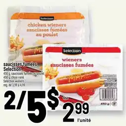 Metro saucisses fumées Selection offer
