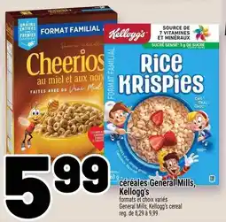 Metro céréales General Mills, Kellogg's offer