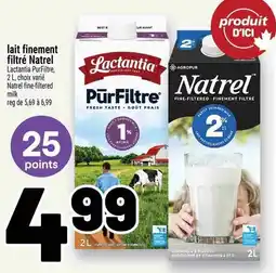 Metro lait finement filtré Natrel offer