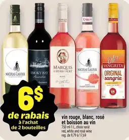 Metro Vin rouge, blanc, rosé et boisson au vin offer