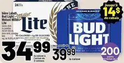 Metro bière Labatt Bud Light Molson Miller Lite offer