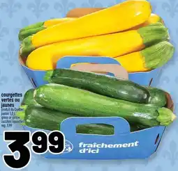 Metro courgettes vertes ou jaunes offer
