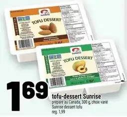 Metro tofu-dessert Sunrise offer