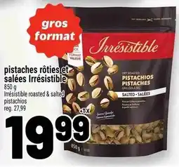 Metro pistaches rôties et salées Irrésistible offer