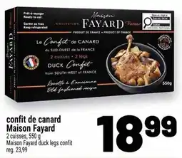 Metro confit de canard Maison Fayard offer