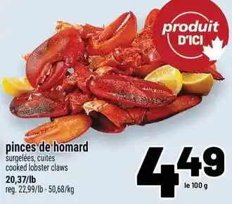 Metro pinces de homard offer