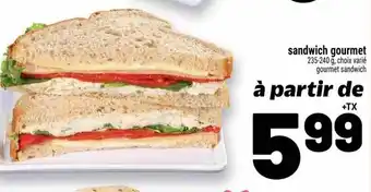 Metro sandwich gourmet offer