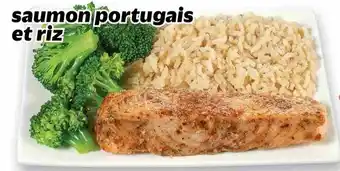 Metro saumon portugais et riz offer