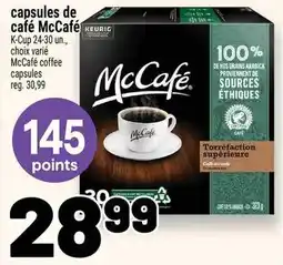 Metro capsules de café McCafé offer
