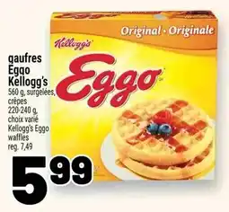 Metro gaufres Eggo Kellogg's offer