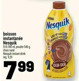 Metro boisson instantanée Nesquik offer