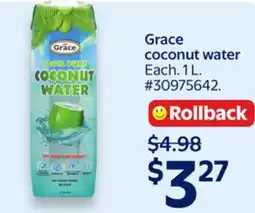 Walmart Grace coconut water offer