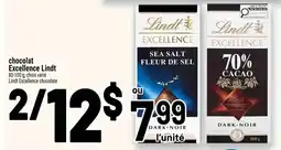 Metro chocolat Excellence Lindt offer