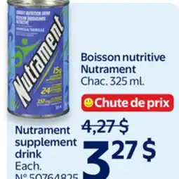 Walmart Nutrament Supplement Drink offer