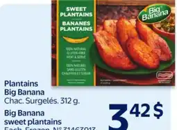 Walmart Big Banana sweet plantains offer