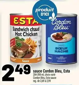 Metro sauce Cordon Bleu, Esta offer