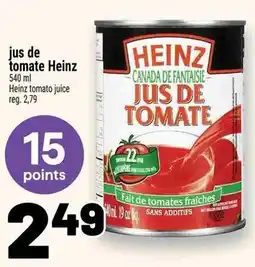 Metro jus de tomate Heinz offer
