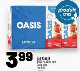 Metro jus Oasis offer