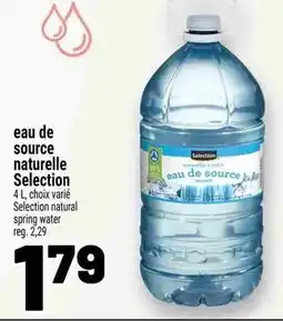 Metro eau de source naturelle Selection offer