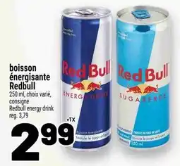 Metro boisson énergisante Redbull offer