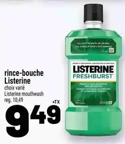 Metro rince-bouche Listerine offer
