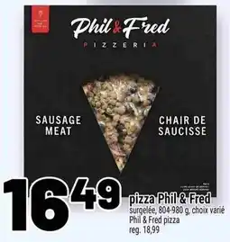 Metro pizza Phil & Fred offer