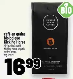 Metro café en grains biologique Kicking Horse offer