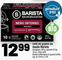 Metro café en grains ou moulu Barista offer