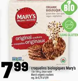 Metro craquelins biologiques Mary's offer